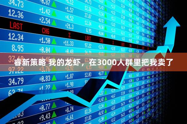 睿新策略 我的龙虾，在3000人群里把我卖了